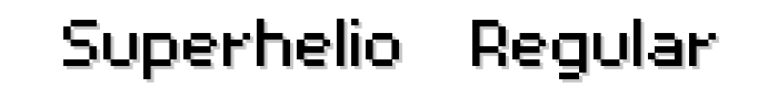 superhelio _regular font